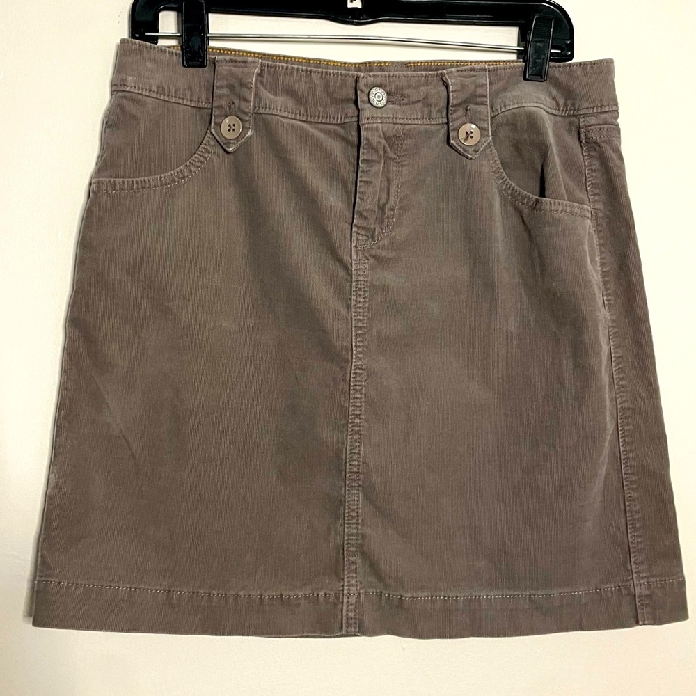Indie Y2K Old Navy Corduroy Mini Skirt Tan/Brown Size 6
